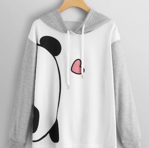 Plus size Cute panda hoodie